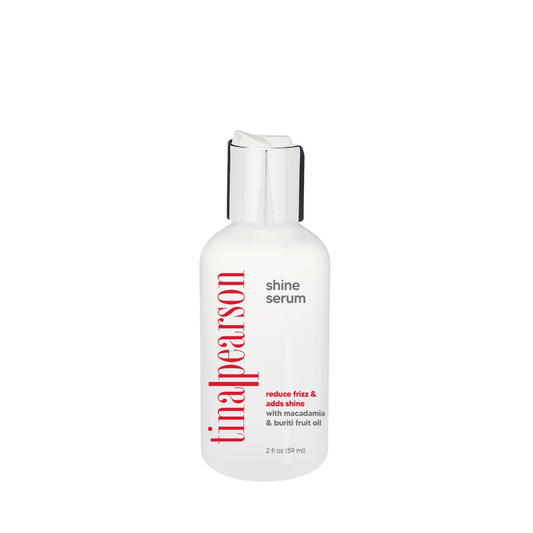 shine serum with macadamia + buriti oil — lightweight gloss + frizz control